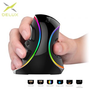 Delux M618 PLUS Ergonomics Vertical Gaming Mouse